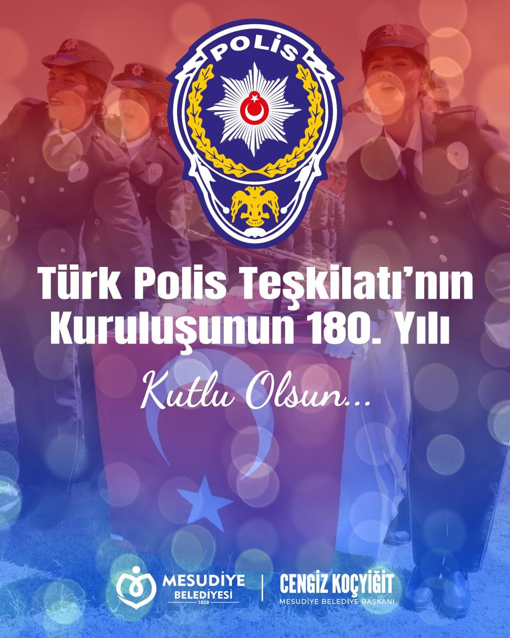 Türk Polis Teşkilatı‘mızın kuruluşunun 180. yılı ve Polis Haftası kutlu olsun.
